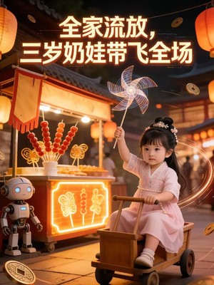 全家流放，三岁奶娃带飞全场AI短剧