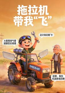 拖拉机带我“飞”