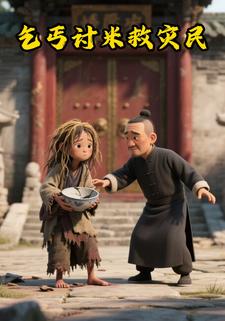 乞丐讨米救灾民