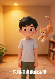 一只猫撞进他的生活