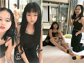 纹身妹子两男两女玩4P啪啪�