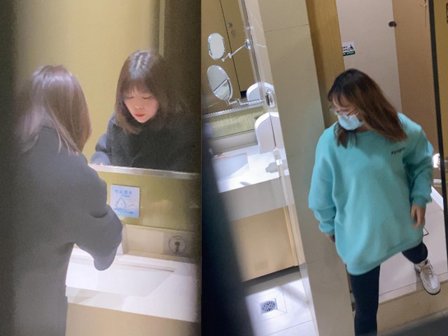 卫生间女厕偷拍门缝偷拍高跟鞋美女尿尿拉屎