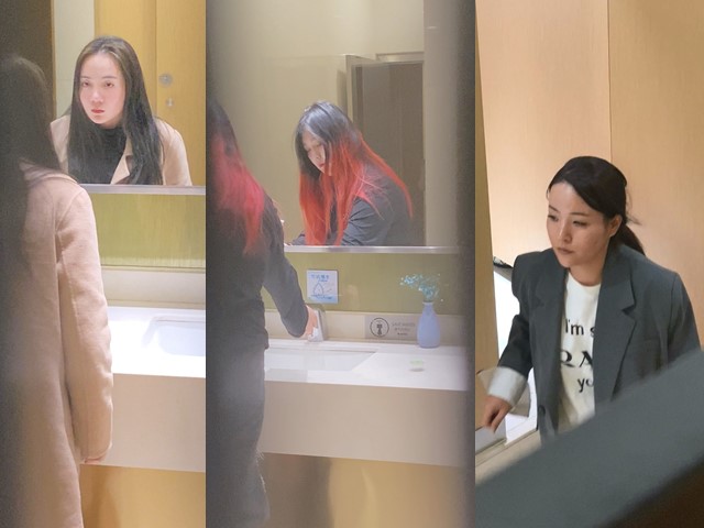 【泄密】商场厕所里面偷拍美女尿尿露嫩逼有毛无毛 长发大眼美女
