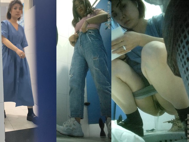 【泄密】商场厕所里面偷拍美女尿尿露嫩逼有毛无毛 长发大眼美女