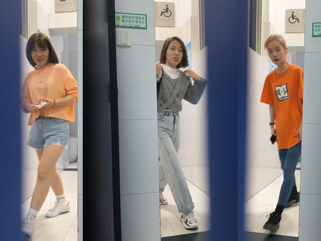 宿舍卫生间偷拍女学生尿尿有毛嫩逼 运动服个性美女