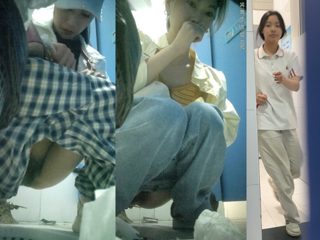 宿舍卫生间偷拍女学生尿尿有毛嫩逼 运动服个性美女