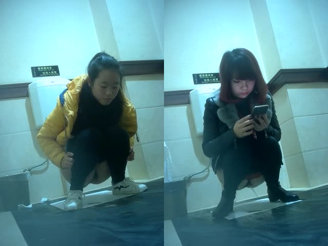【经典厕拍】某餐厅女厕全景C位