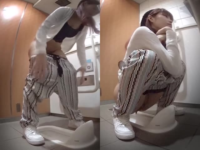 【厕拍作品】某百货商圈侧面全景厕拍2