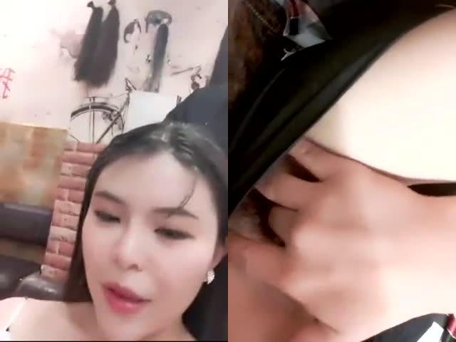 骚气妹子理发店勾引小哥啪啪�