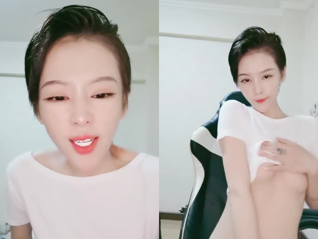 短发酷酷中性小姐姐腰细大长腿自慰秀�