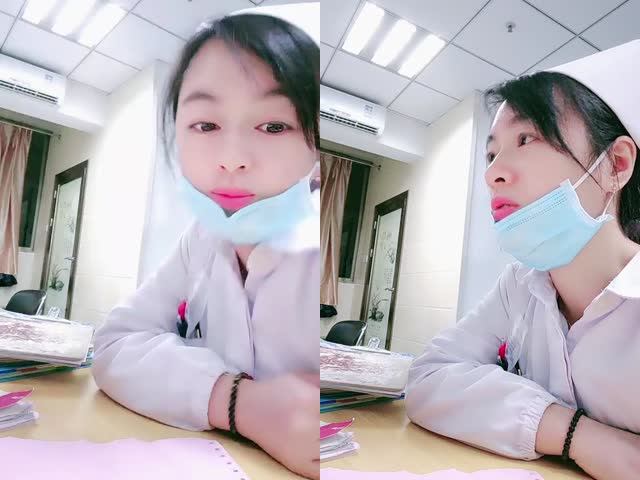 值夜班的护士深夜陪狼友骚�