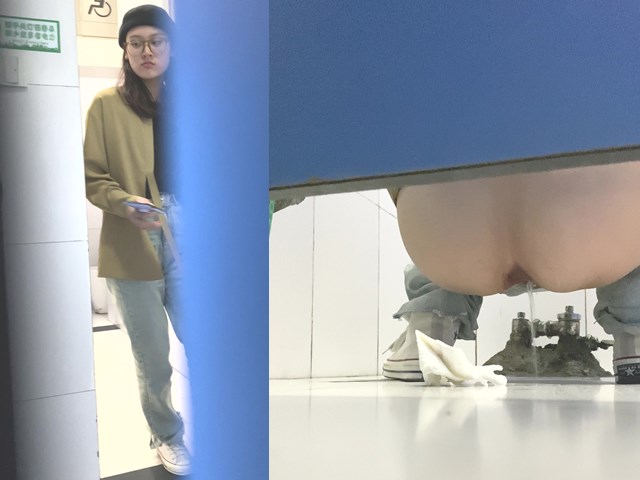 小蓝门商场偷拍女厕 超多美女 开档裤御姐