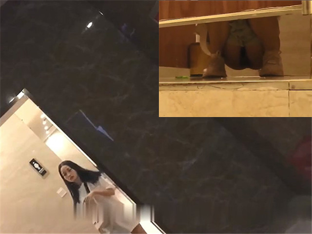 大胆坑神商业街购物广场蹲守女卫门口蹲拍