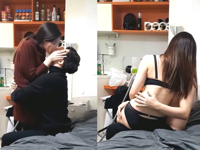 酒吧钓到气质不错的漂亮红衣女公关�