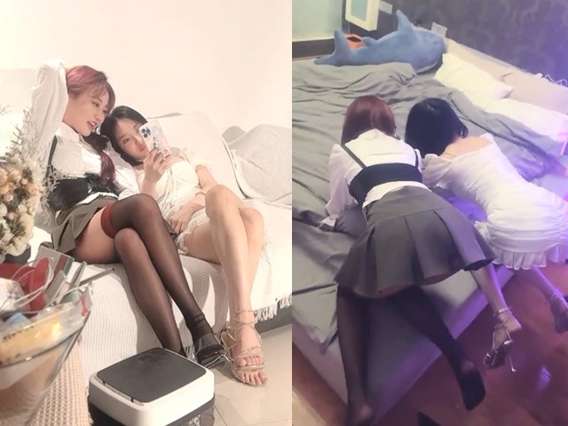 良家少女 女女诱惑特写20220419 超美闺蜜大尺度露一线天�