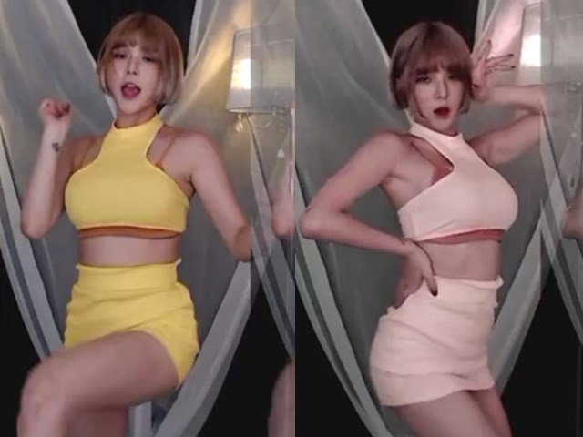 AFTV韩国超美主播【优碧】 抖臀热舞合集�