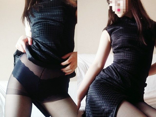 推特网红美少女〖恶犬〗黑丝旗袍 揉玩超粉穴�