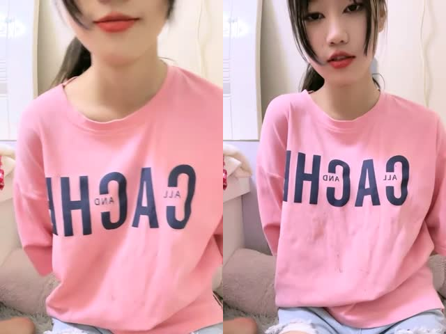 牛仔短裤苗条小姐姐�