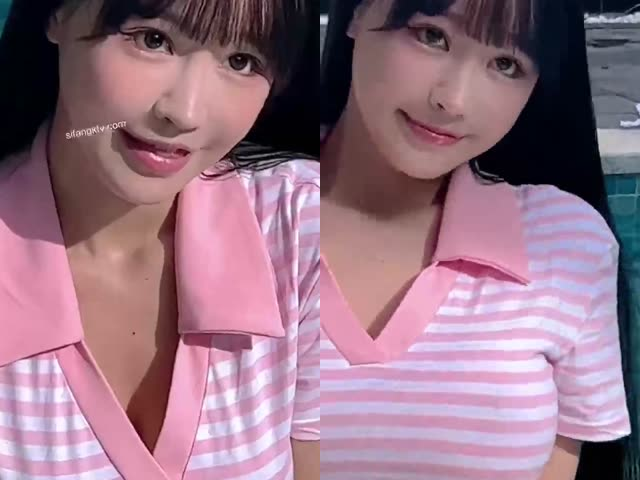 秀人顶流巨乳女神 朱可儿 11月最新西双版纳条纹泳衣凸点勒B �